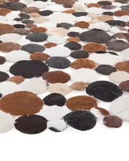 Rug SORGUN Golden Brown ø 140 cm Leather_493055