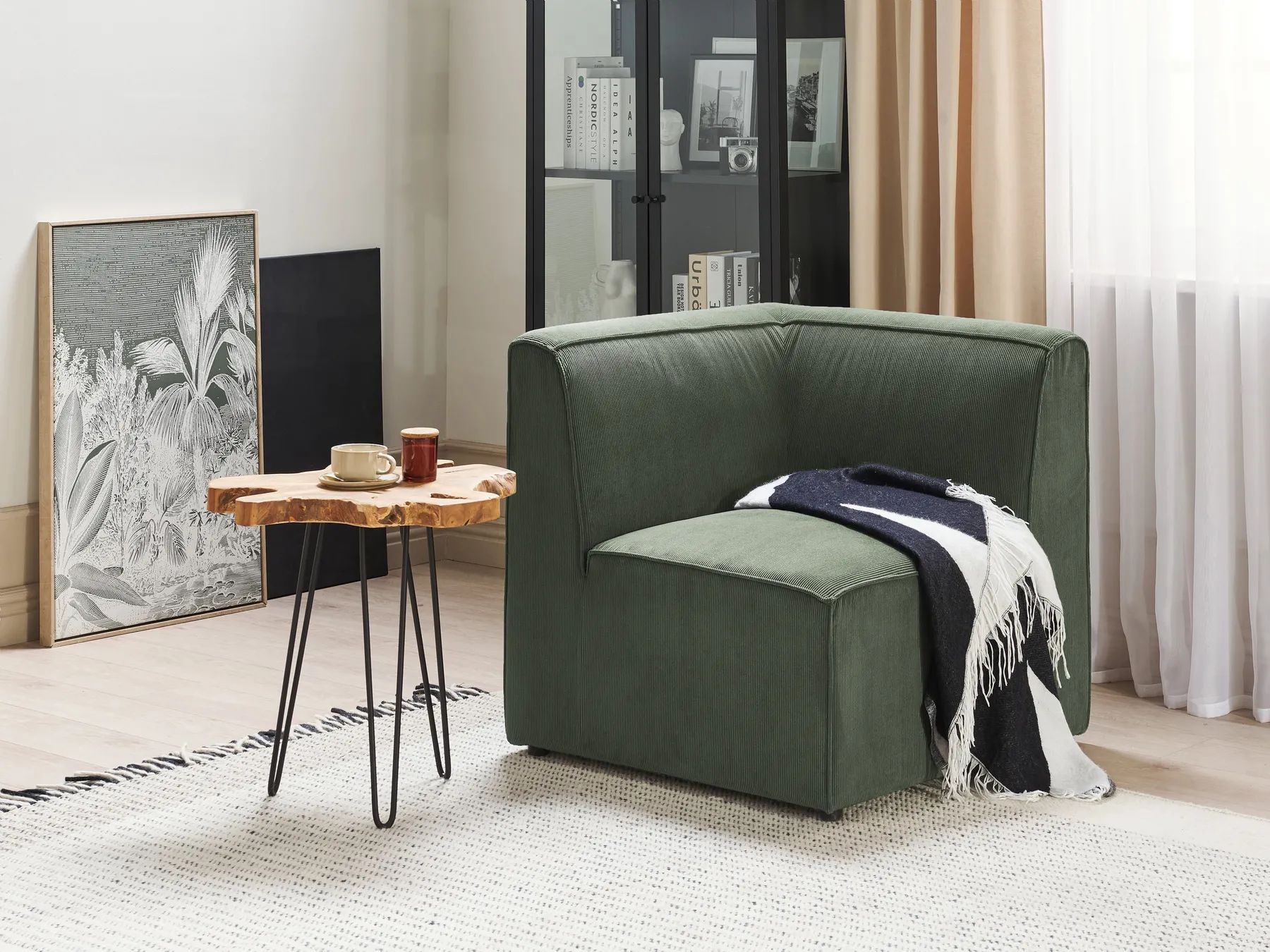 Corner Seat LEMVIG Corduroy Green_869410