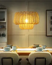 Pendant Lamp SAISI Paper Rope Beige_914534