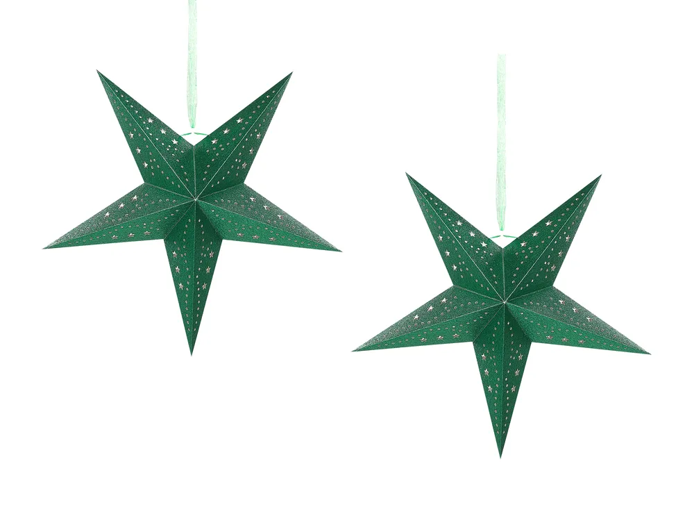Bougies piliers vertes rainurées, lot de 4, vert émeraude