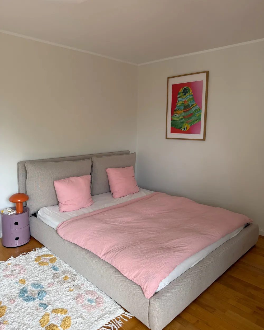 Bed Fabric BAJONNA 180 x 200 cm (EU Super King) Beige_1085694