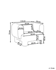 Poltrona HOGBO Tessuto Bianco_1050013