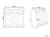 Dekokissen geometrisches Muster Baumwolle mehrfarbig getuftet 45 x 45 cm SOLANUM_816878
