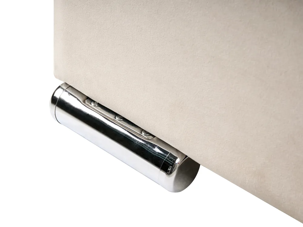 Bed Velvet LUBBON 160 x 200 cm (EU King Size) Off-White_882170