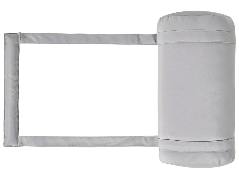 Lettino Prendisole con Cuscino CESANA PREMIUM Legno d'acacia Grigio chiaro_990959