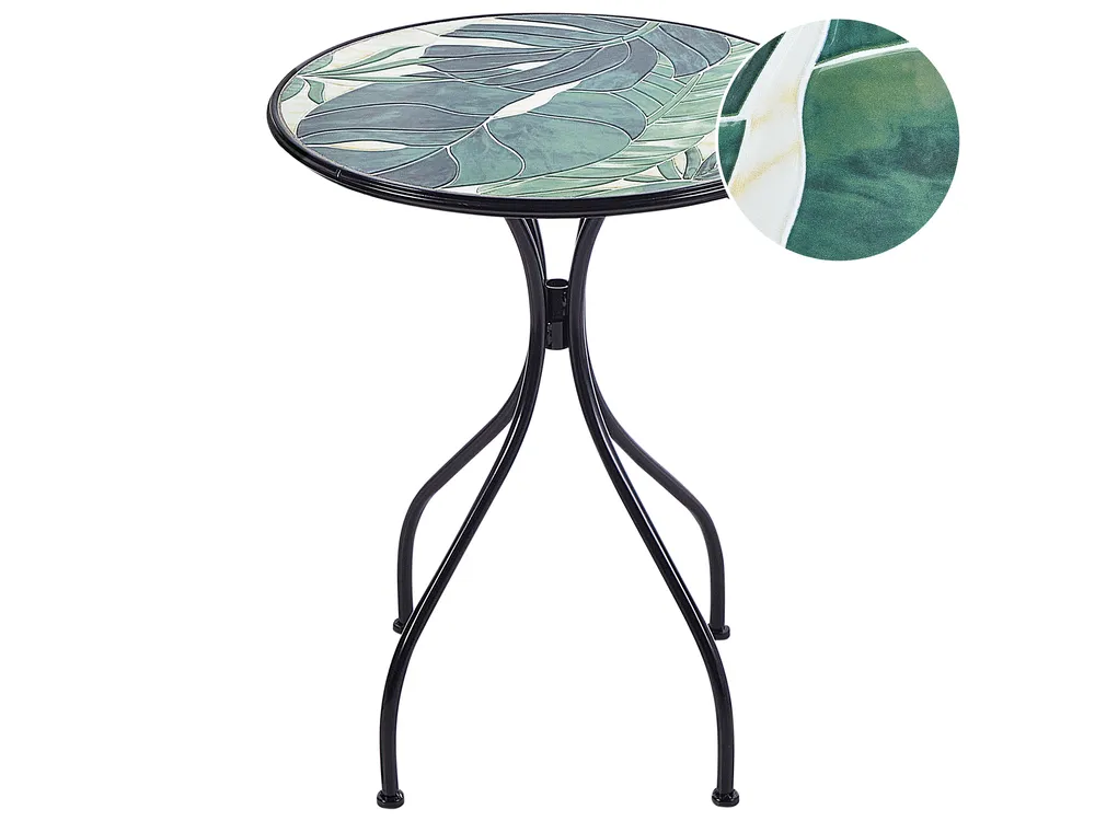 Stolik bistro COZZANA 60 cm 60 cm Metal Czarny