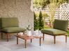 2 Seater Certified Acacia Wood Garden Sofa Set Olive Green FRASCATI_931049