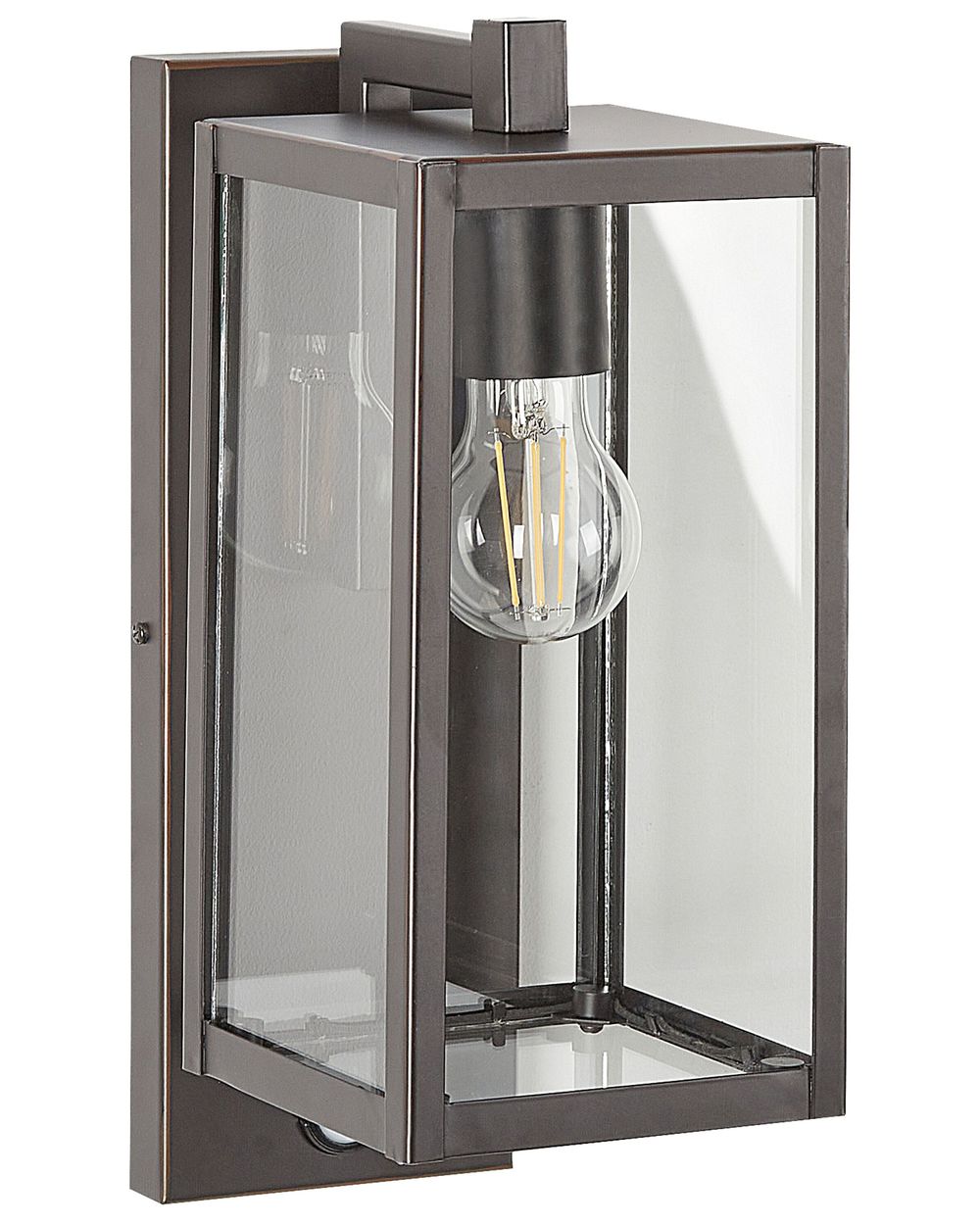 Outdoor Wall Light MEGGET with Motion Sensor Black