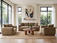 Sofa dla 3 osób JUBEK Welur Brązowy_1154820