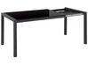 Table à manger extensible 120/160 x 80 cm noir GRANADA_820885