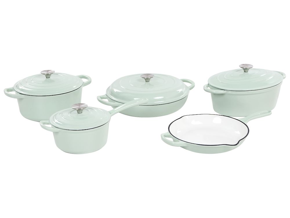 Lot de 9 pièces en fonte FERRA Vert menthe