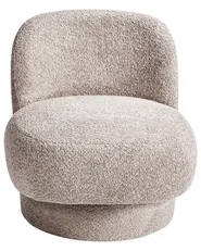 Swivel Armchair AYLO Boucle Taupe_960123