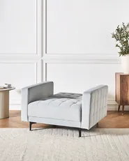 Armchair ABERDEEN Velvet Light Grey_984146