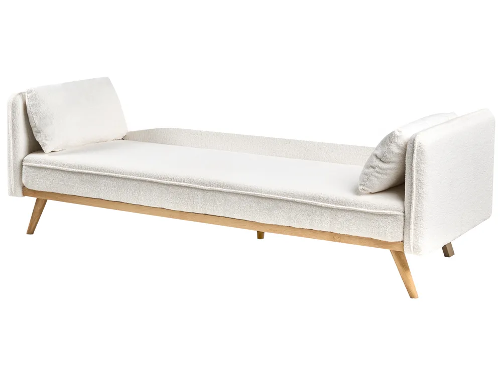 Divano letto ASAA Bouclé Bianco sporco_993961