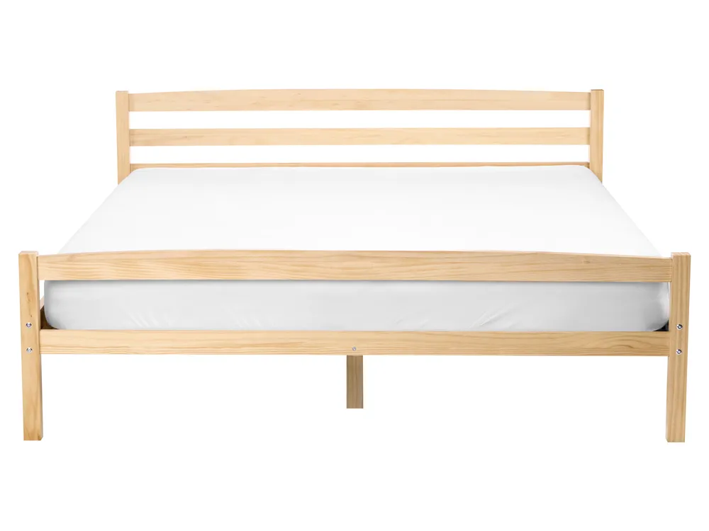 Letto Legno di pino ECHALLON 160 x 200 cm Marrone chiaro_1113294