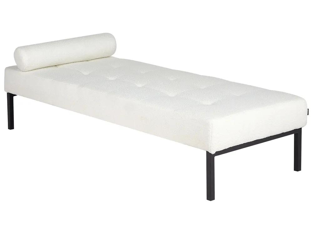 Chaise Longue CHINON Boucle White_925604