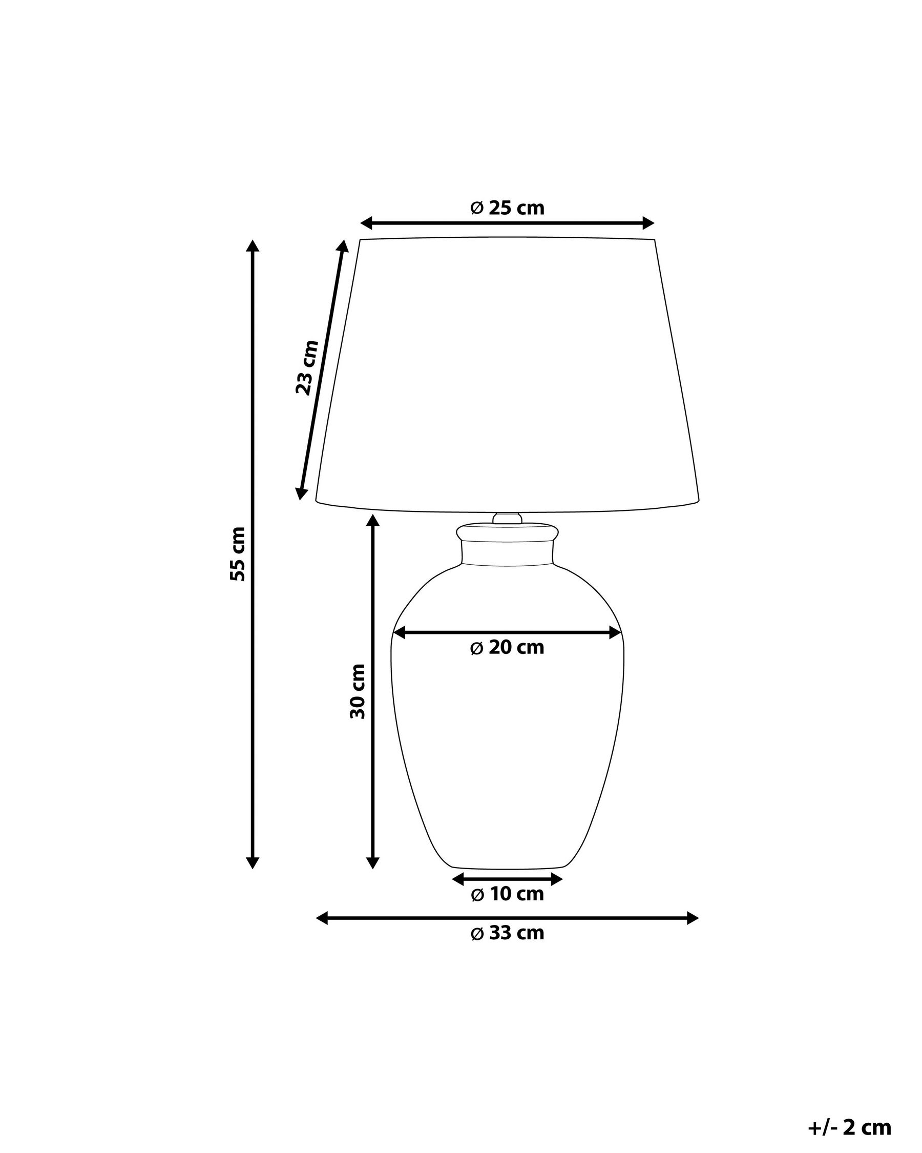 Table Lamp ARCOS Ceramic White_878673
