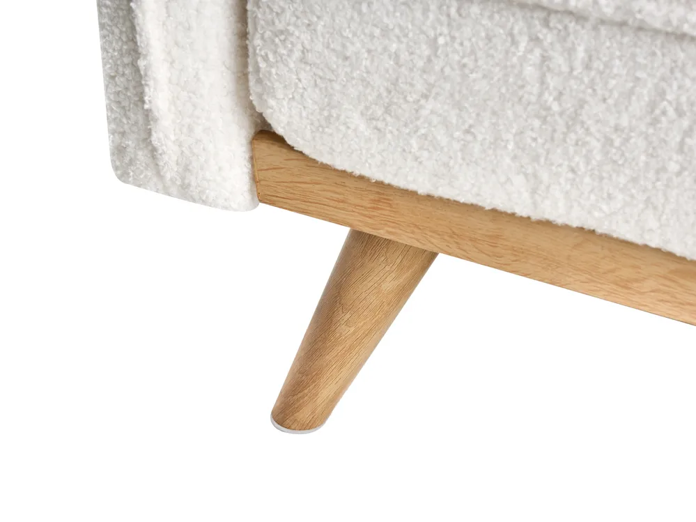 Divano letto ASAA Bouclé Bianco sporco_993970