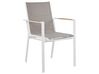 Gartenmöbel Set Aluminium weiß / grau 6-Sitzer VALCANETTO/BUSSETO_922881
