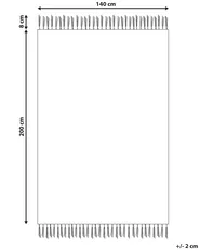 Tappeto per esterni YAVU Grigio 140 x 200 cm_852524