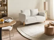 Sofa 2 Seater GIMO Boucle White_1113482