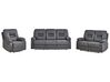 Sofa Set dunkelgrau 6-Sitzer manuell verstellbar BERGEN II_934058