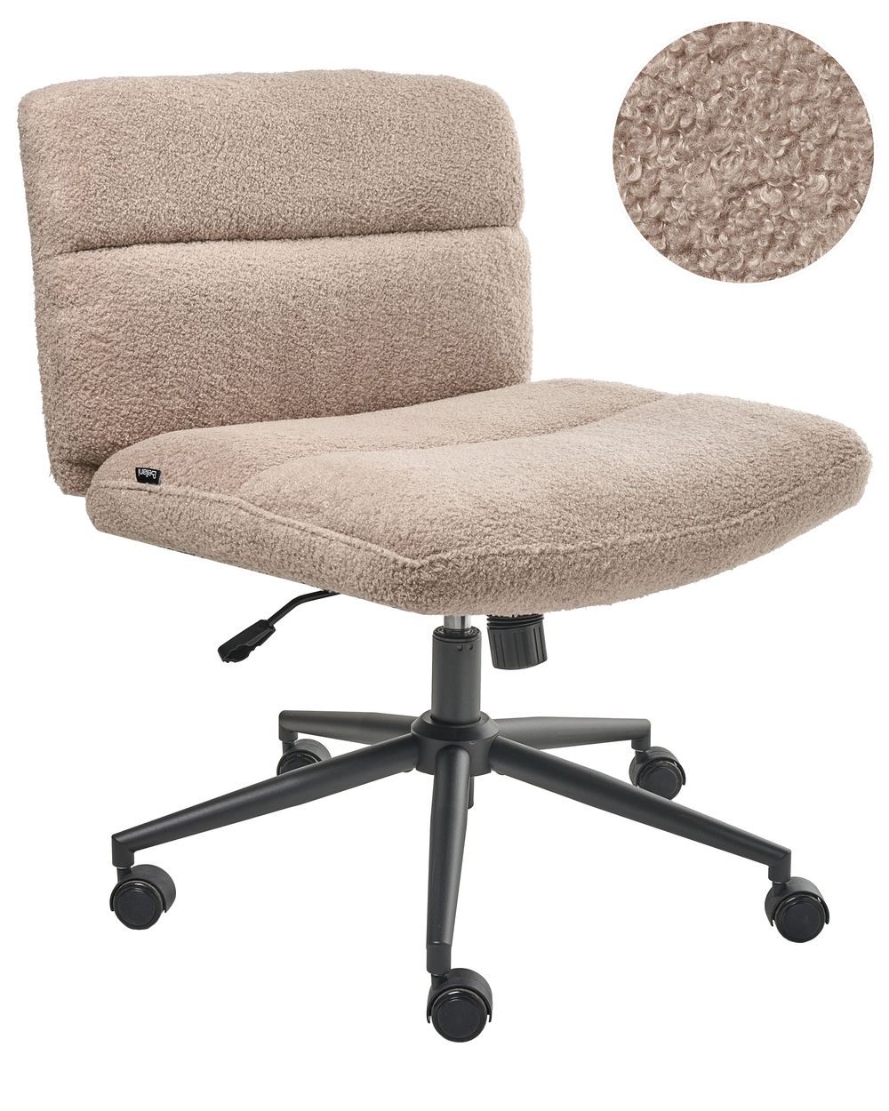 Sedia da scrivania CATLIN Bouclé Beige