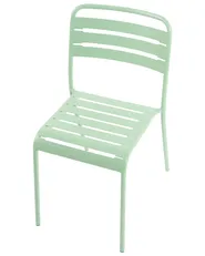 Set di 2 sedie da giardino LEFKADA Metallo Verde_1081216