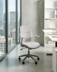 Sedia da ufficio LEXOR Tessuto Grigio chiaro_1078737