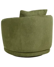 Poltrona girevole ANDALEN Tessuto Verde_967008