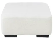 Corner Sofa 4 Seater LUNGO with Ottoman Boucle White Left Hand_962383
