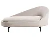Chaise longue derecha VALREAS Tela Gris pardo