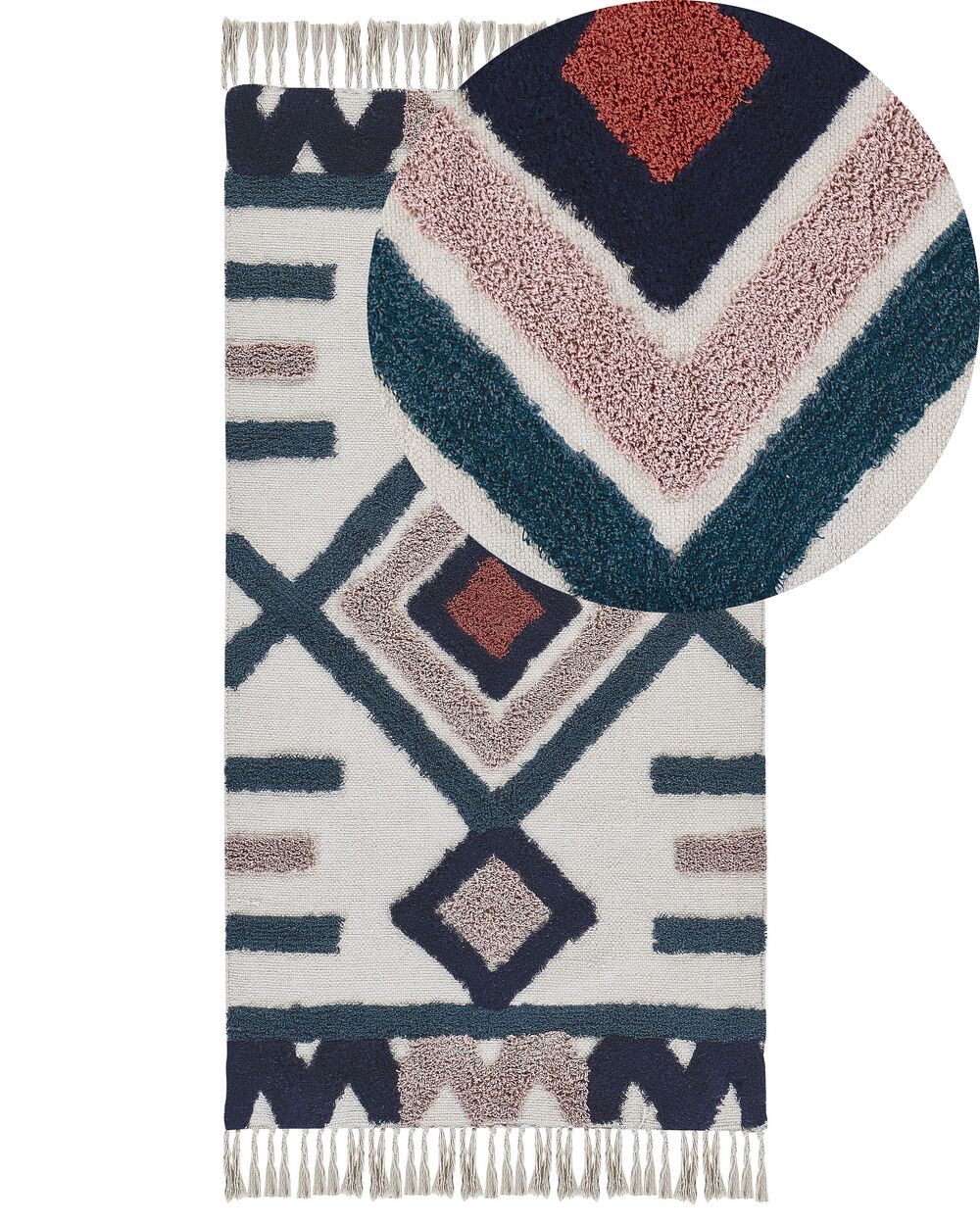 Rug KOZLU Multicolour 80 x 150 cm Cotton