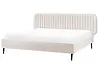Cama Veludo BRIN 180 x 200 cm Creme