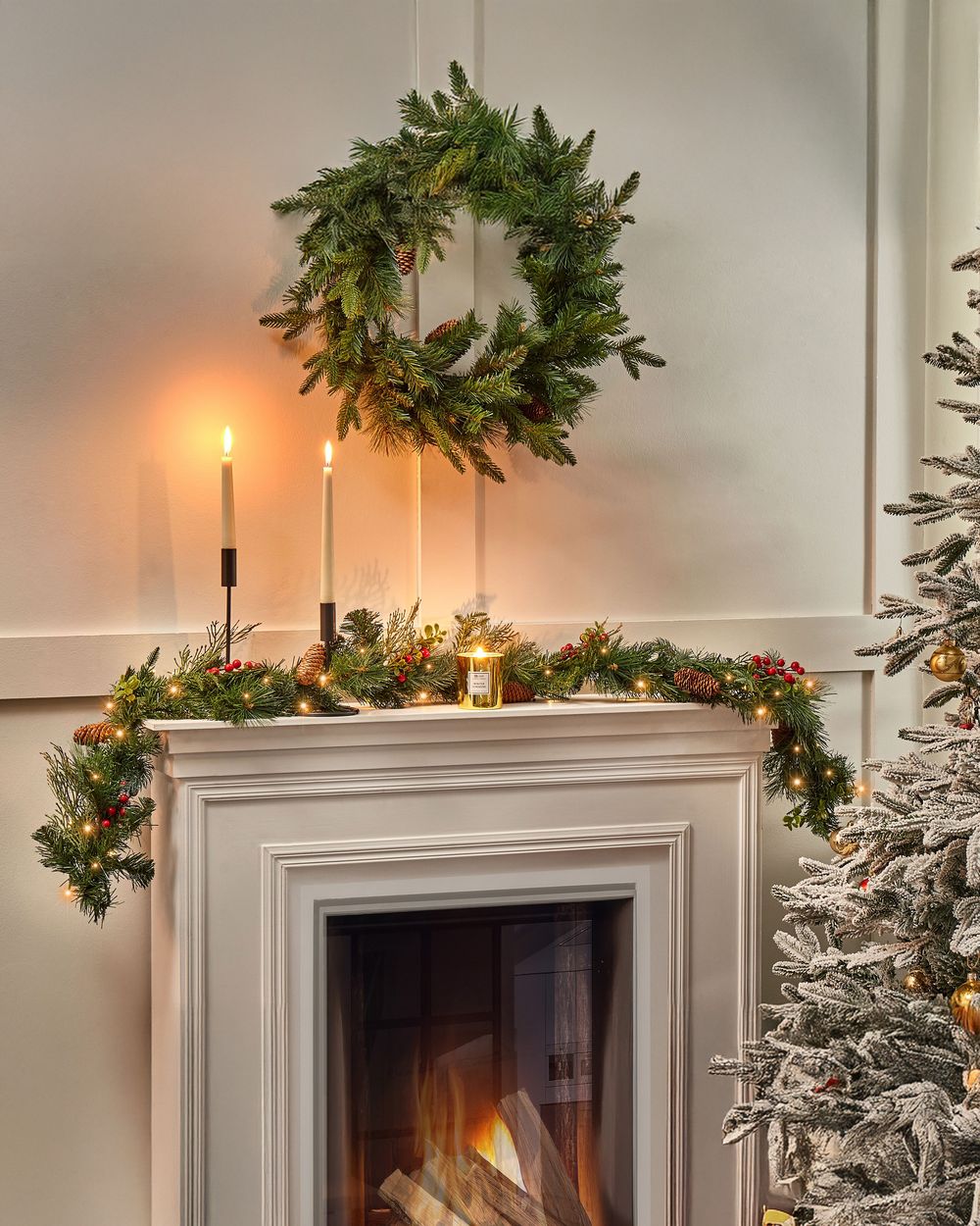 Christmas Garland LED ELBRUS 180 cm Green