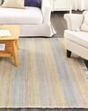 Jutový koberec  160 x 230 cm béžový/modrý TALPUR_845659