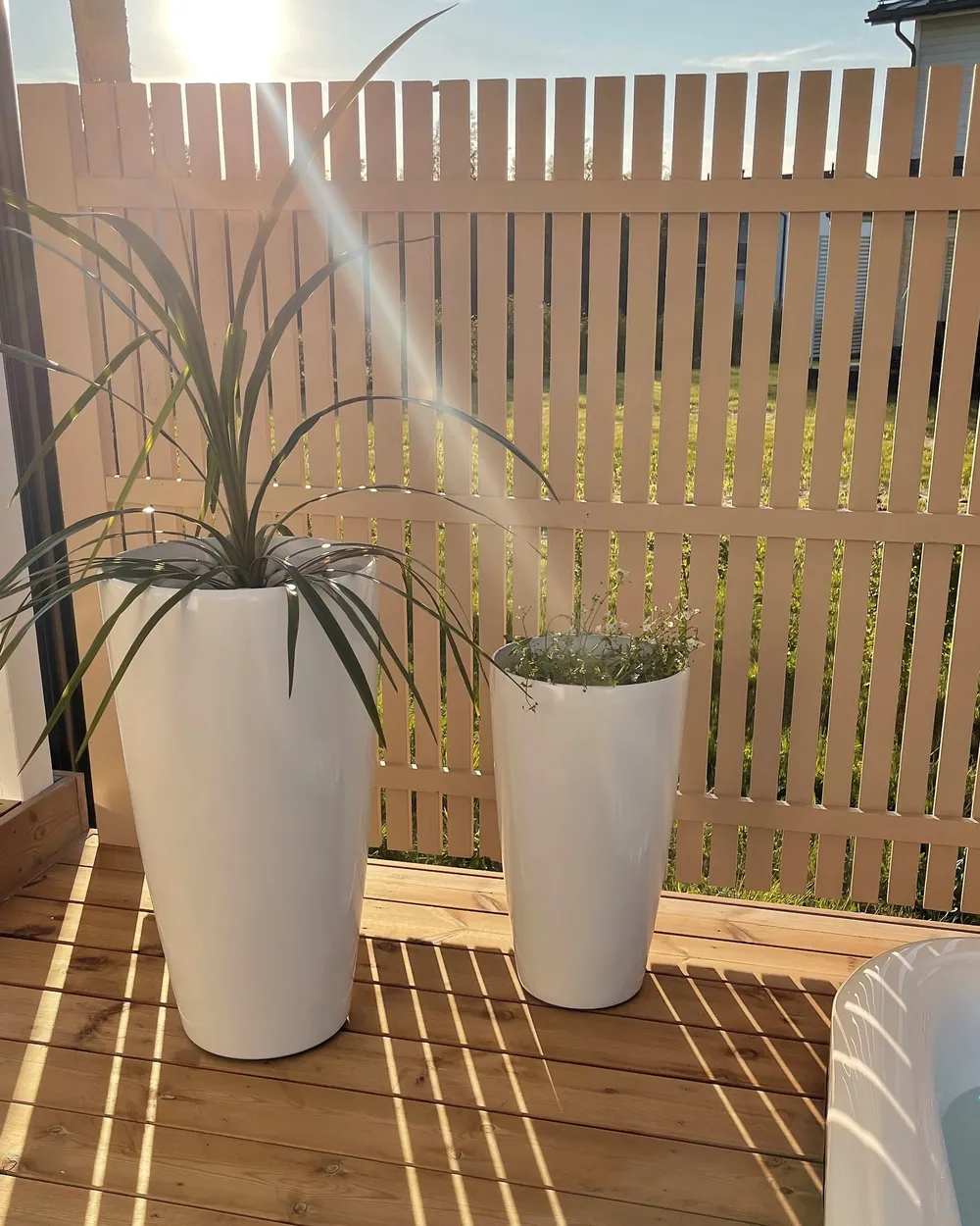Donica TSERIA 40 cm Biały_868078