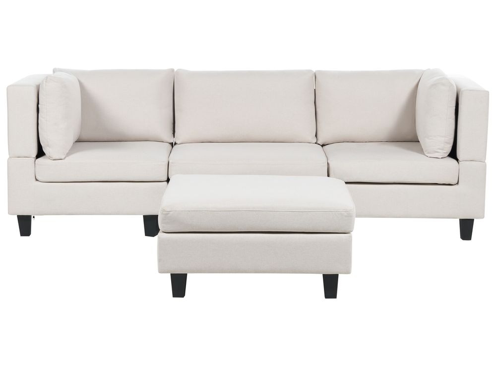 Sofa modułowa dla 3 osób UNSTAD z otomaną Jasnobeżowy