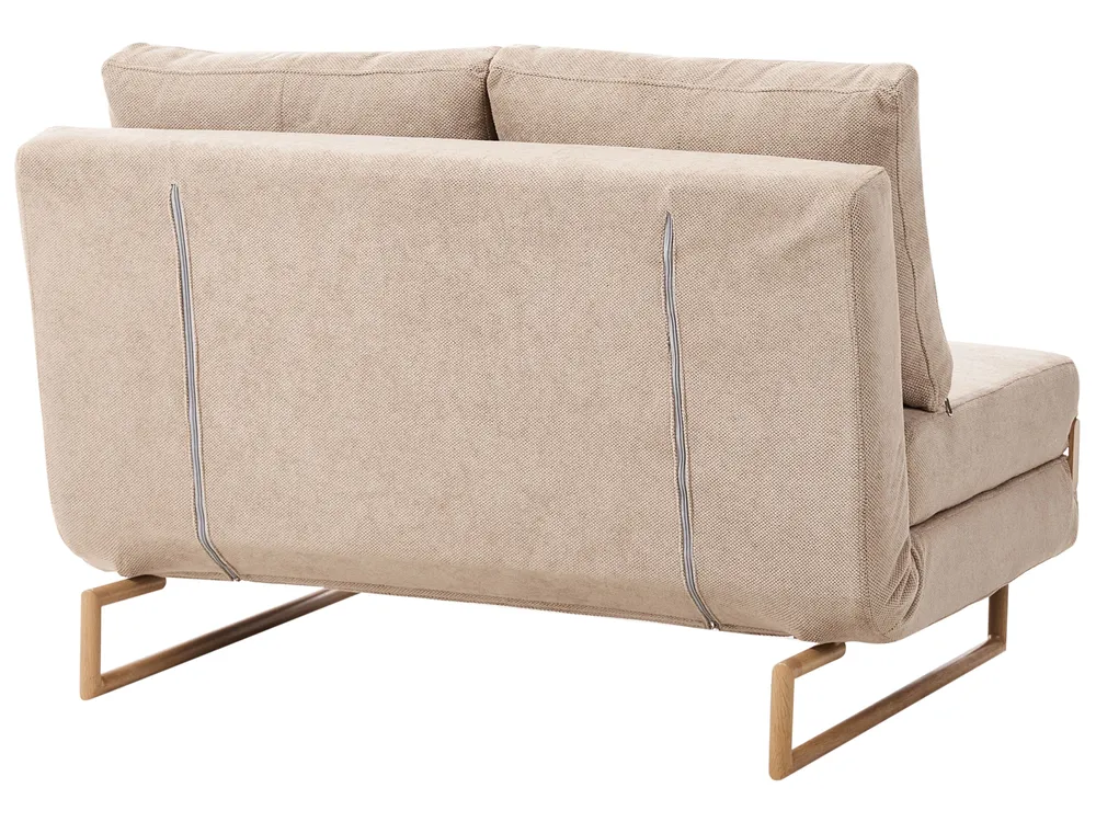 Living Room Set 6 Seater JERSLEV Fabric Light Brown_1013418