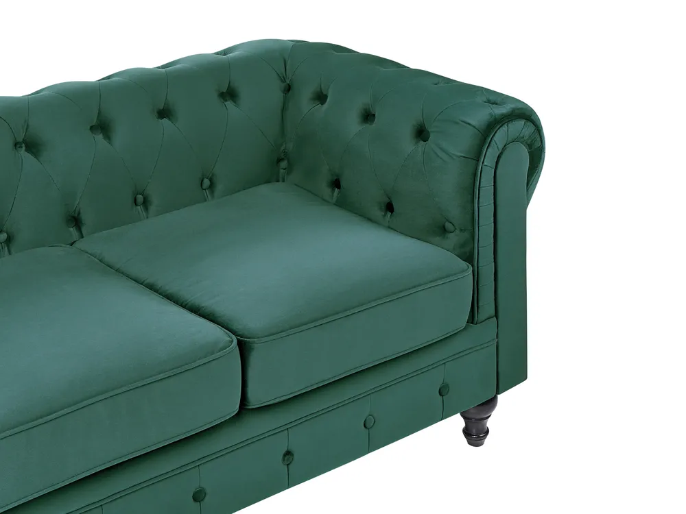 Divano 3 posti CHESTERFIELD Velluto Verde smeraldo_705617