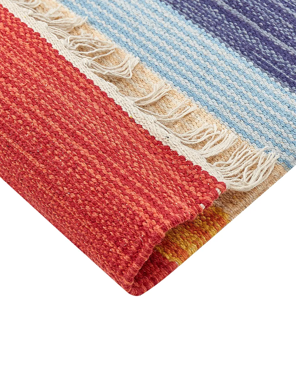 Rug KAMARIS Multicolour 80 x 150 cm Kilim Cotton_869942