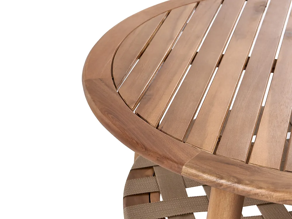 Garden Coffee Table MILZANO 80 cm 80 cm Acacia Wood Brown_1182819