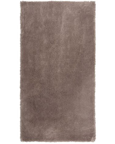 Világosbarna hosszú szálú szőnyeg 80 x 150 cm EVREN