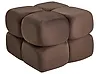 Pouffe CALIENTE Velvet Dark Brown