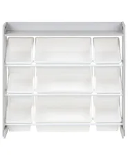 Shelf with 9 Storage Boxes COLLIE 78 cm Grey_963113