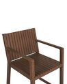 Krzesło ogrodowe akacjowe ciemne drewno SASSARI_921177