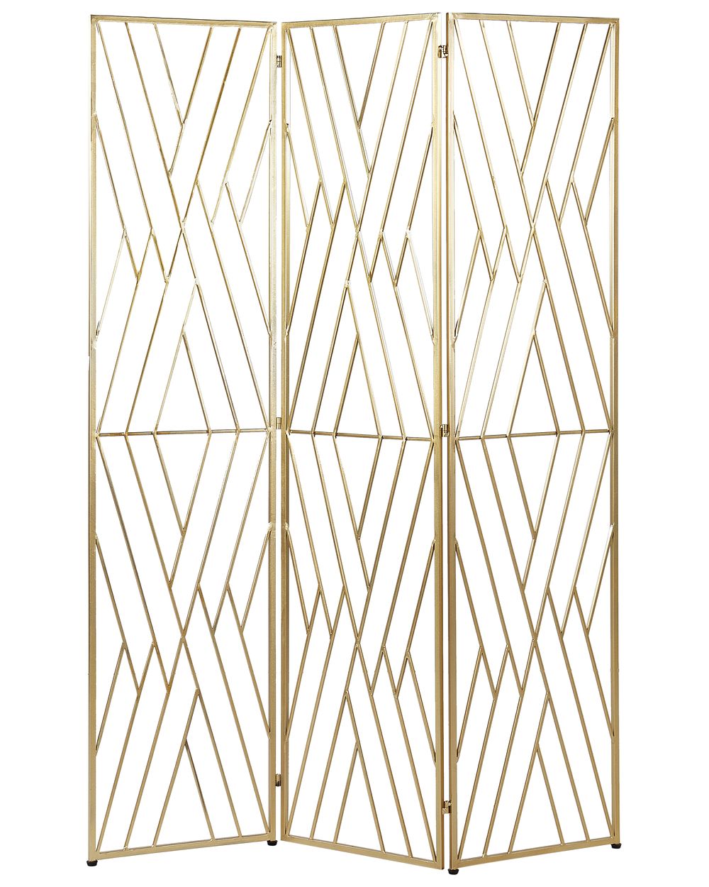 Divisorio per ambienti a 3 pannelli ASOLO 117 cm 170 cm Oro