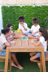 Garden Dining Table LIVORNO 210 cm 90 cm Acacia Wood Brown_831834
