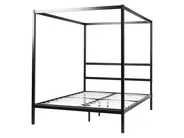 Himmelbett Metall LESTARDS 160 x 200 cm Schwarz_863406