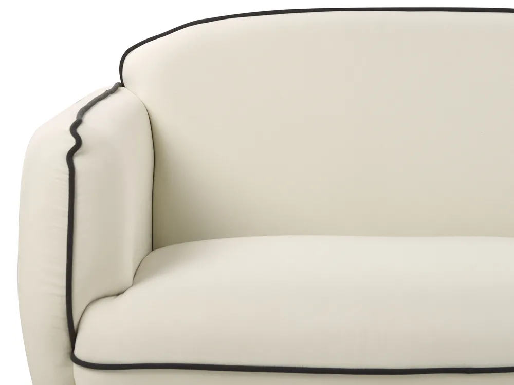 Divano 3 posti TONSBERG con ottomana Tessuto Beige chiaro_927335